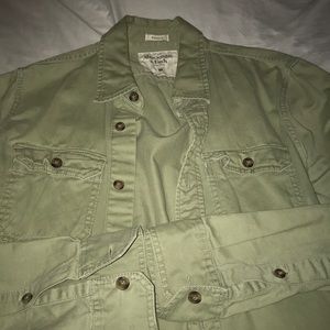 Abercrombie Olive Jean Jacket